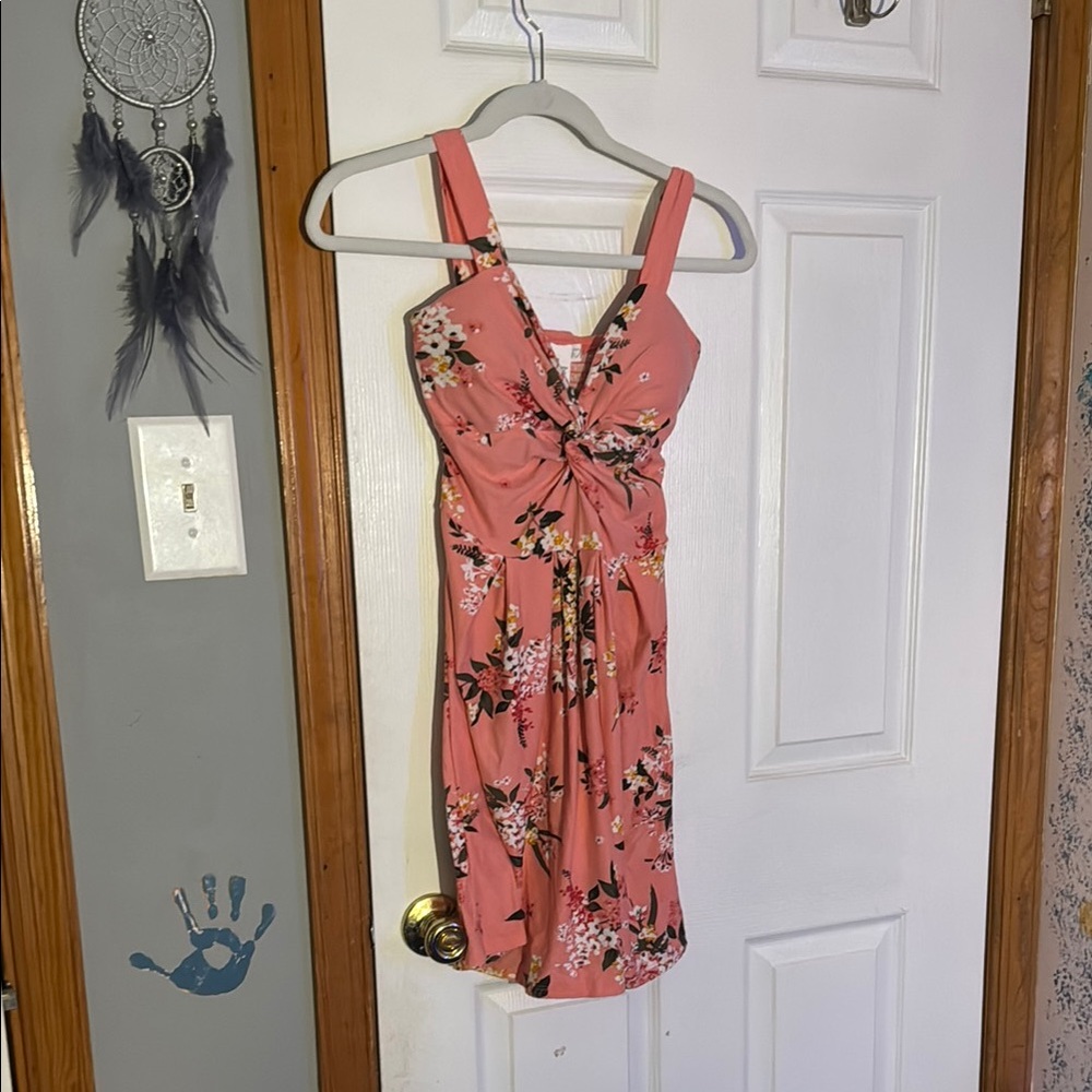 Planet Gold Pink Ruched Sheath Mini Dress